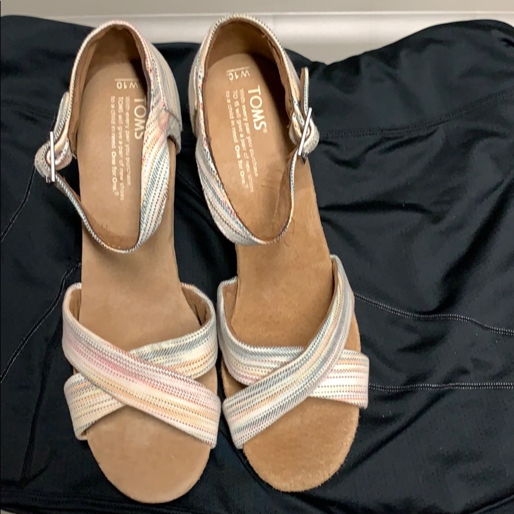 Toms Sienna cork wedges